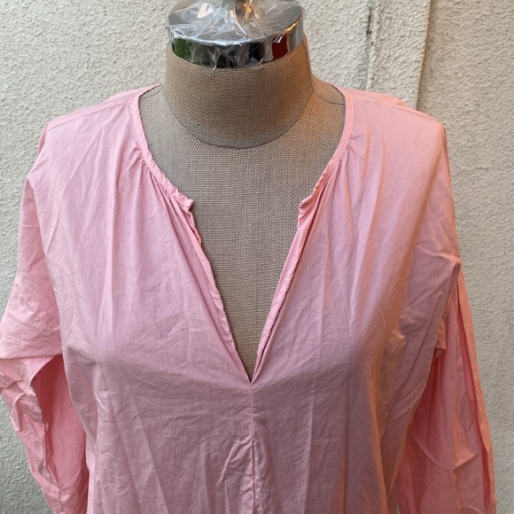 Madewell beautiful 100% cotton pink drop waist tunic dress from Bloomingdale’s - Picture 3 of 12